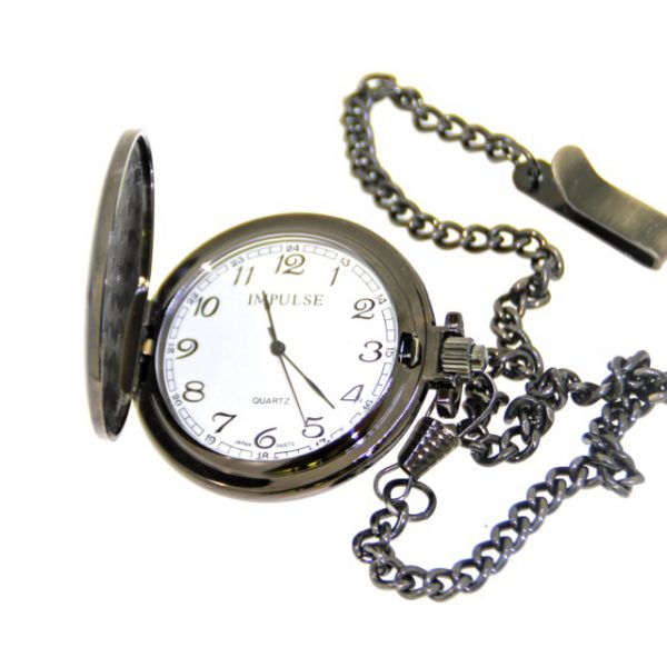 IC402 Two Tone Pocket Watch - white dial-0
